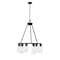 Z-Lite Titus 6 Light Chandelier, 26in. W x 24.5in. H, Matte Black 826-6MB - alternate 3